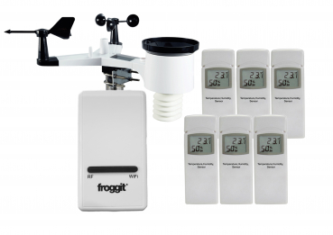 DP1500 Wi-Fi Weather Server USB Dongle incl. 6 x DP50/WH31A & WH3000SE All-in-One outdoor sensor